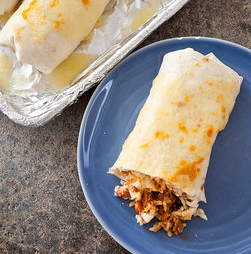 Beef-and-bean burritos