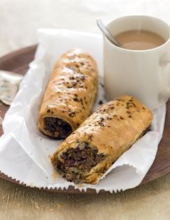 Beef and bean sausage rolls