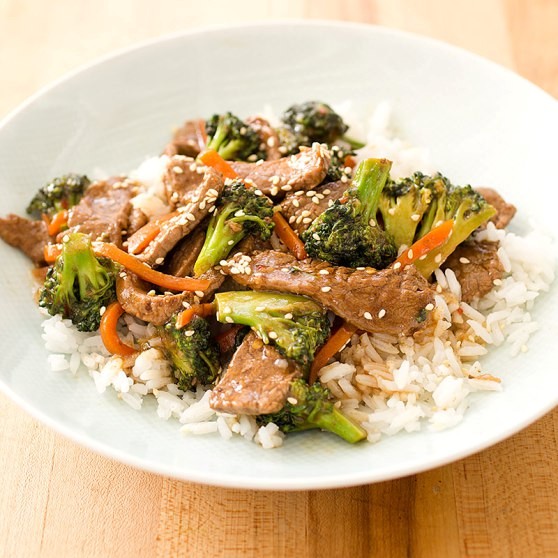 Beef and broccoli stir-fry