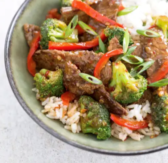 Beef and broccoli stir-fry