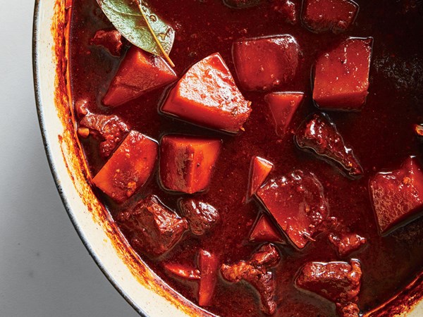 Beef-and-butternut chile colorado