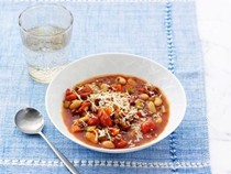 Beef and cannellini bean minestrone