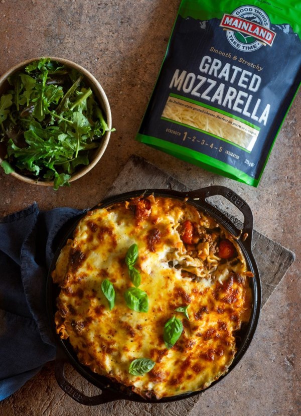 Beef and cherry tomato lasagne
