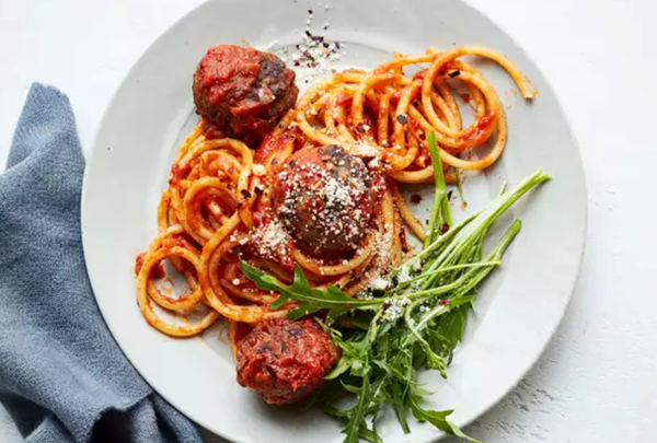 Beef-and-mixed-grain meatballs