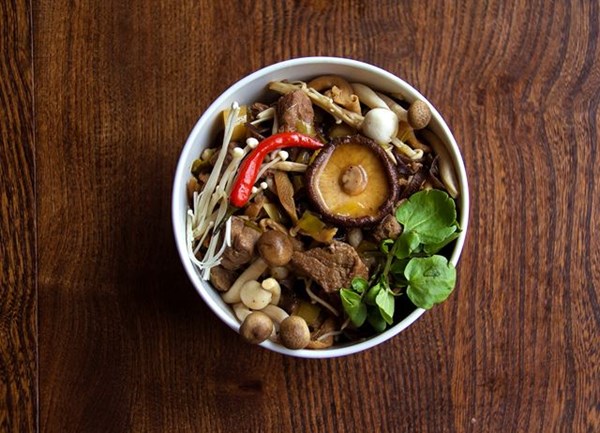 Beef and mushroom dashi stew