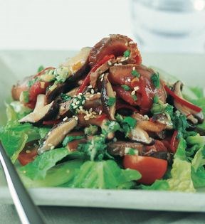 Beef and mushroom salad