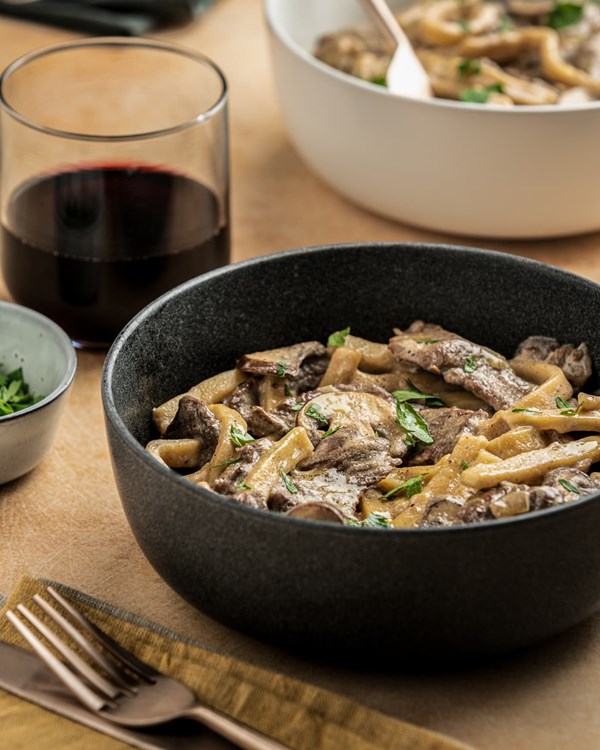Beef and noodles