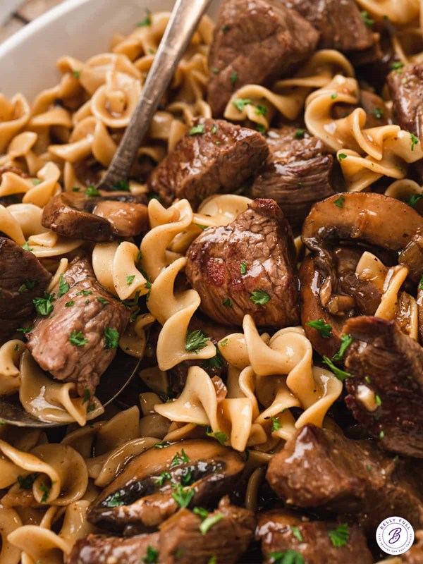 Beef and noodles