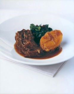 Beef and potatoes braised in Guinness