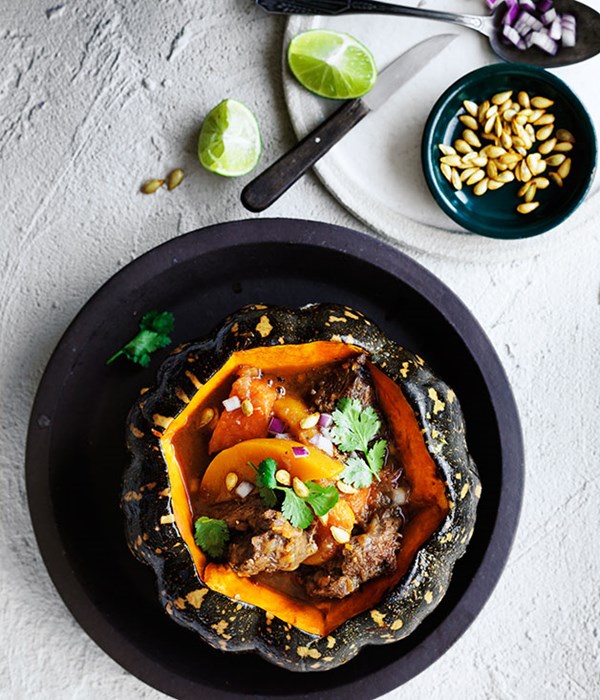 Beef and pumpkin stew (Carbonada)