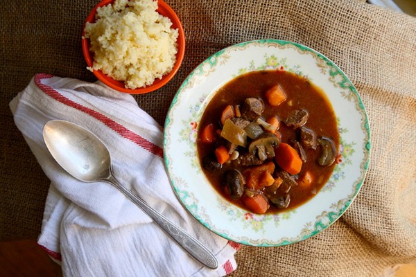 Beef and sweet potato stew