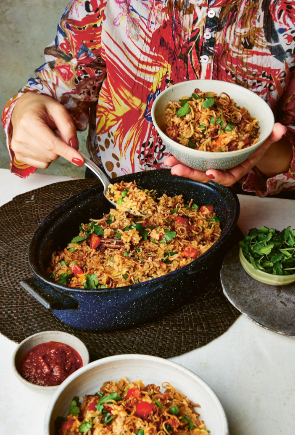 Beef and tomato rice