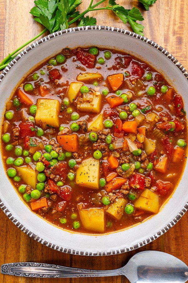 Beef and vegetable soup