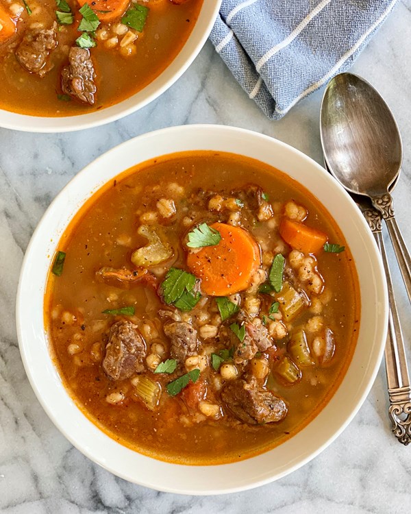 Beef barley soup