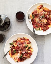 Beef brasato with pappardelle and mint