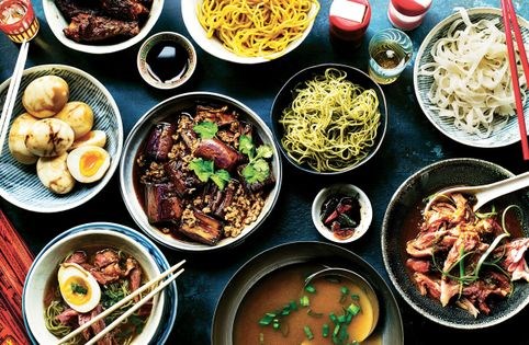 Beef brisket curried noodles