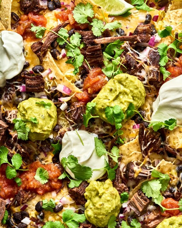Beef brisket nachos 
