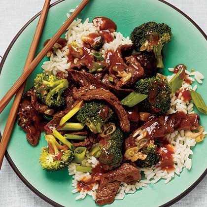 Beef-broccoli stir-fry