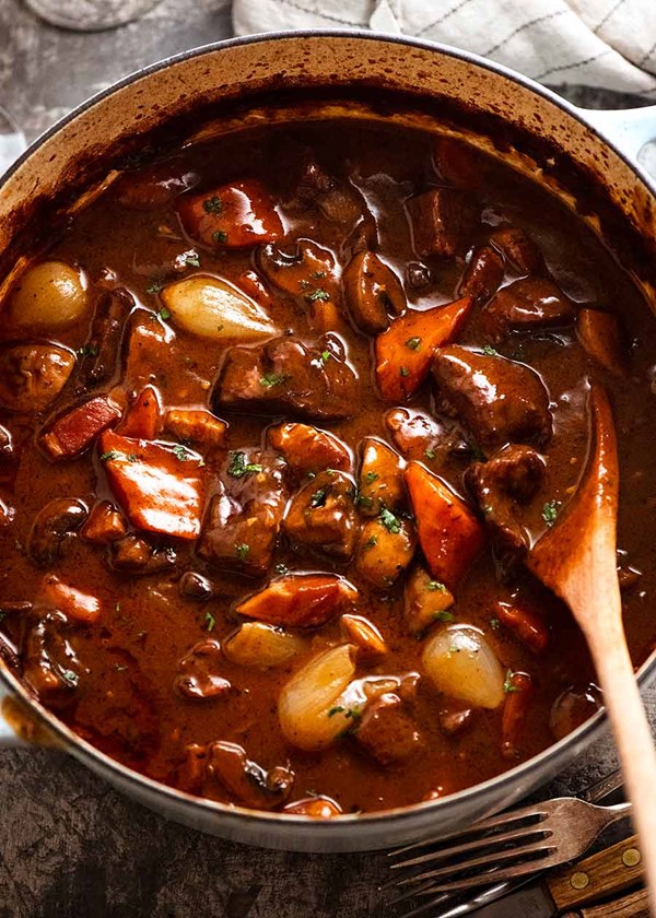 Beef Burgundy (Beef Bourguignon)