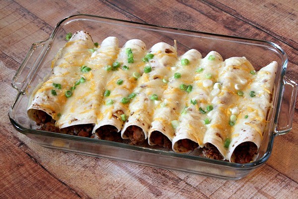 Beef burrito casserole