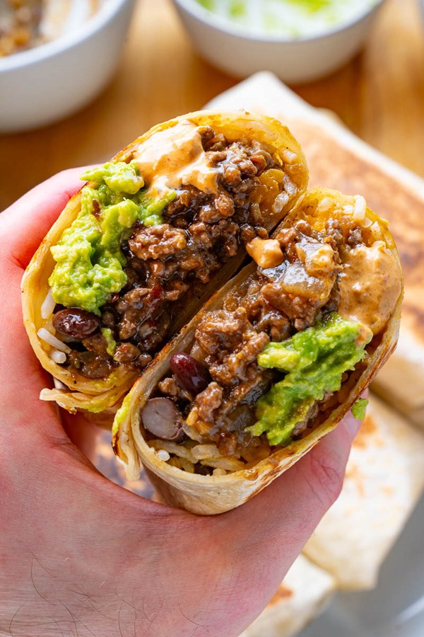 Beef burritos