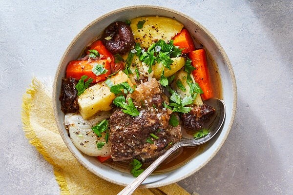 Beef, carrot and sweet potato stew (Tsimmes)