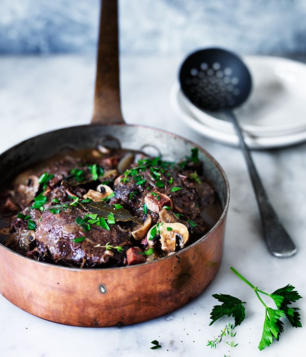 Beef cheek Bourguignon
