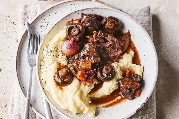 Beef cheek daube with fennel and rum
