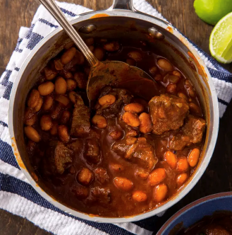 Beef chili for two