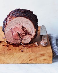 Beef chuck eye roast with paprika-herb rub