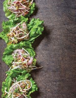 Beef cured with lime and onions