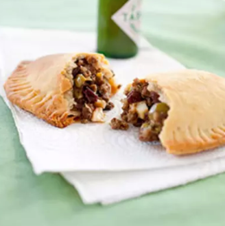 Beef empanadas with corn and black bean filling