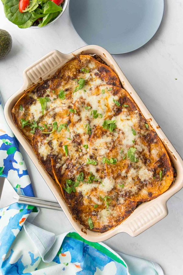 Beef enchilada casserole 