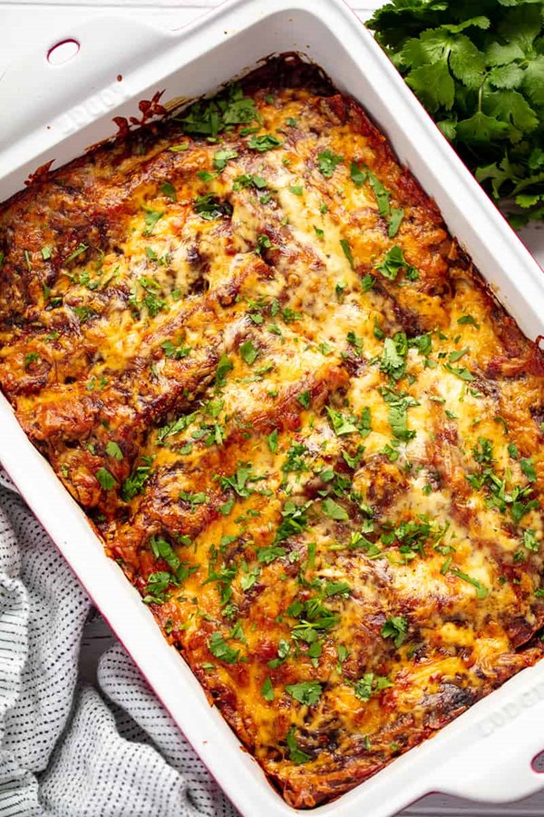 Beef enchiladas