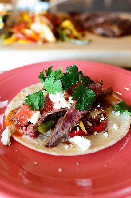 Beef fajitas