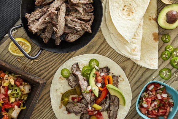 Beef fajitas