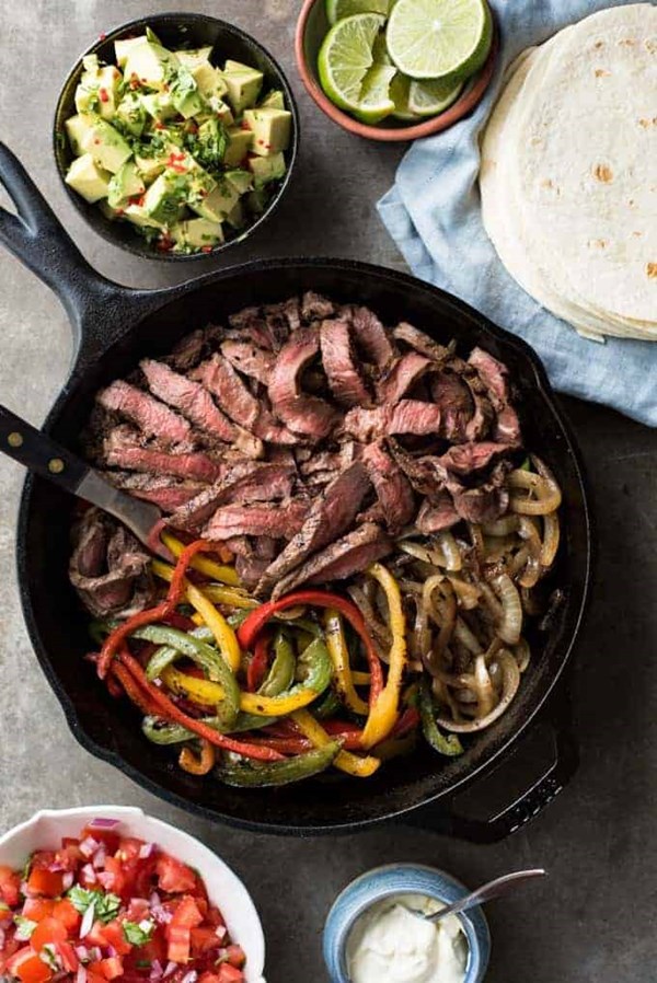 Beef fajitas
