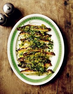 Beef fat hispi cabbage, dripping breadcrumbs
