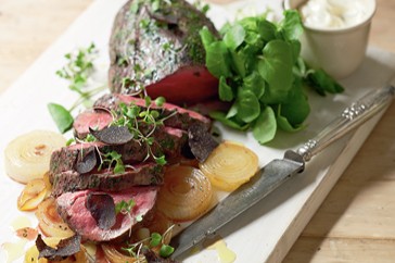 Beef fillet with truffle mayonnaise