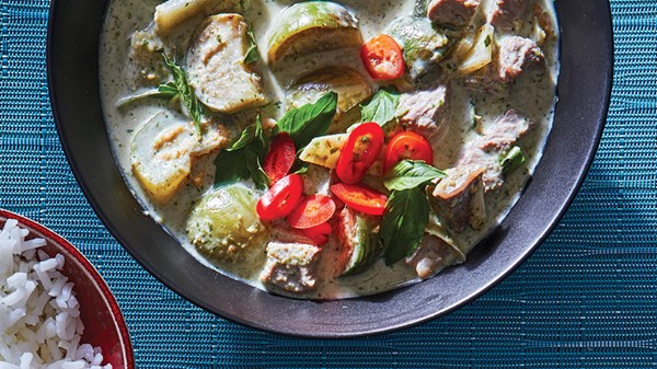 Beef green curry