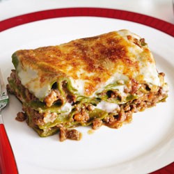 Beef lasagne