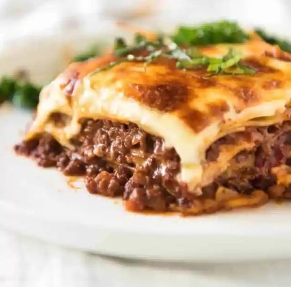 Beef lasagne
