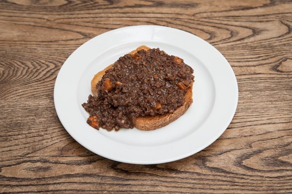 Beef mince on dripping toast