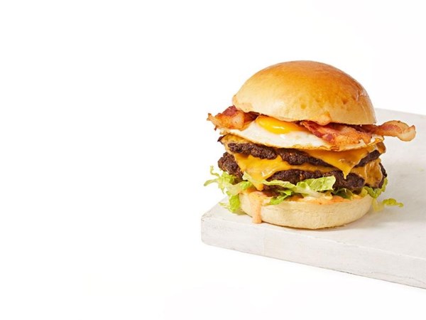 Beef-mushroom smash burgers
