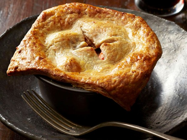 Beef potpies with cheddar-stout crust