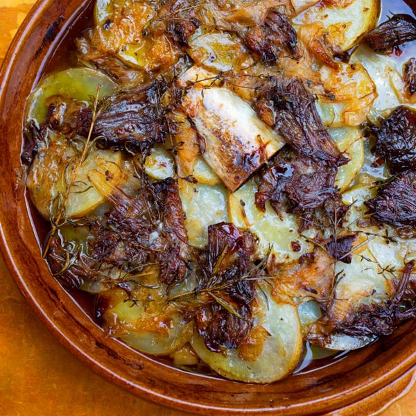 Beef rib boulangere