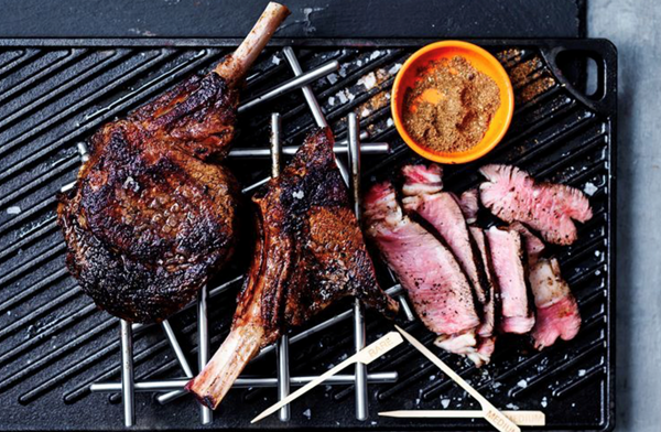 Beef rib-eye with coffee rub