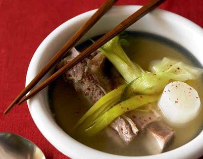 Beef rib soup (Kalbi guk)