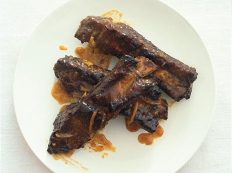 Beef ribs with orange and smoked paprika sauce
