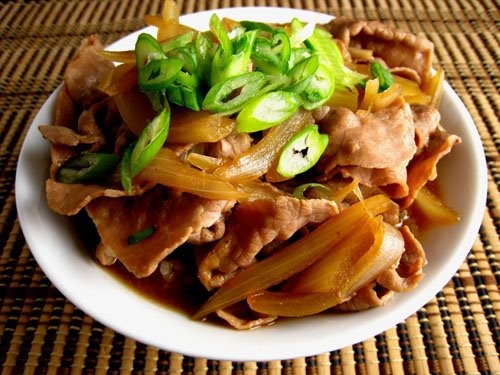 Beef rice bowl (Gyudon)